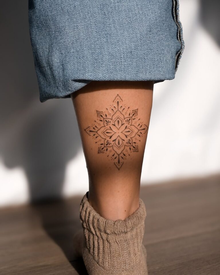 Fine line tattoo work